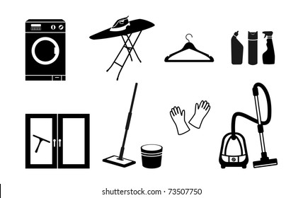 All for cleaning. Vector icon