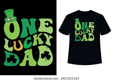 All dads are lucky! Wear this shamrock shirt to celebrate St. Patrick's day. Purchase this for your favorite dad whether that's yourself, your brother, best friend, dad, etc