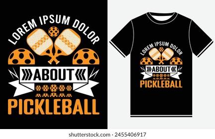 All Day I Dream About Pickleball t-shirts design, vector art, Funny Vintage Pickleball T-shirt Design, Graphic For Any Business Especially For Sport Team, Club, Community.