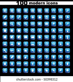 All day icons set