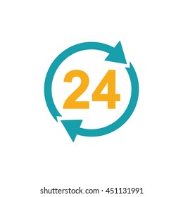 all day open icon on white background