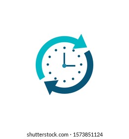 all the day service flat style icon vector illustration design