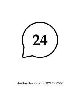 Ganztagsdienstsymbol, Vektorgrafik, ganztägiger Dienst, Symbol, Vektorgrafik