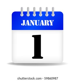 All days and months Calendar - included in the bottom layers. eps10 compatible, vector.