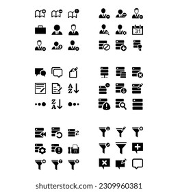 all design form flache set symbol, vektor logo symbol