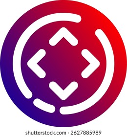 All directions Line vector Icon Design