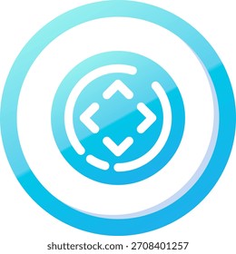 All directions Line vector Icon Design