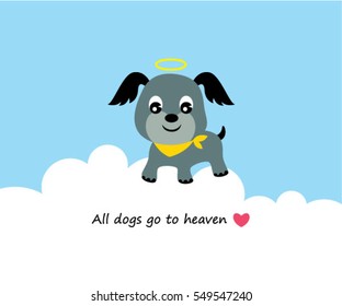 All Dogs Go To Heaven Sympathy Card