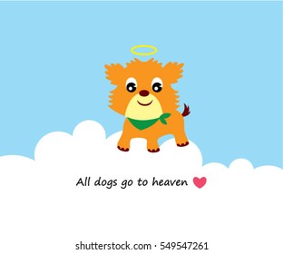 All Dogs Go To Heaven Sympathy Card