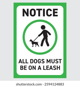All Dogs Must Be On A Leash