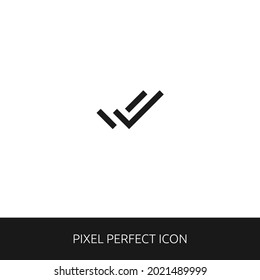 All Done Pixel Perfect Icon for Web, App, Presentation. editable outline style. simple icon vector eps 10
