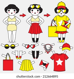 All Dressed Up and Ready To Go illustration set