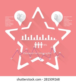 All the elements of the graph can be used to create your own graphics.