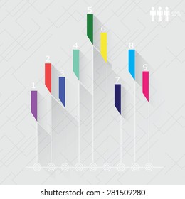 All the elements of the graph can be used to create your own graphics.
