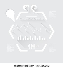 All the elements of the graph can be used to create your own graphics.