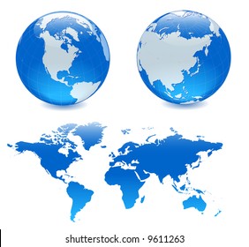 All elements are separate objects and grouped. File is made with gradient. No transparency. Map source Url: https://www.cia.gov/library/publications/the-world-factbook/docs/refmaps.html