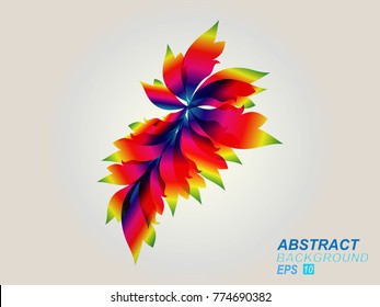 All elements are separated Abstract linear polygonal white background. Vector illustration EPS 10 .