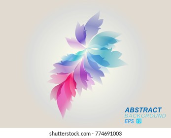 All elements are separated Abstract linear polygonal white background. Vector illustration EPS 10 .