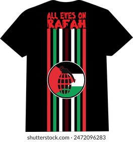 all eyes on rafah t shirt , gaza flag 