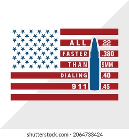 All Faster Than Dialing 911 Printable Vector Illustration