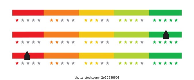 All feedback rating. Customer satisfaction level meter. Feedback or satisfaction rating with smiley and stars set. you can used website, review and ratings.