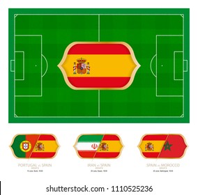 All games by Spanish soccer team in group B.