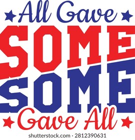 All gave some some gave all memorial typography