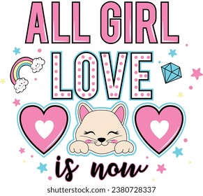 all girl love in now meow