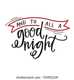 And to all a good night