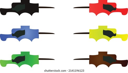 All gun pack 1.cartoon vector illustration