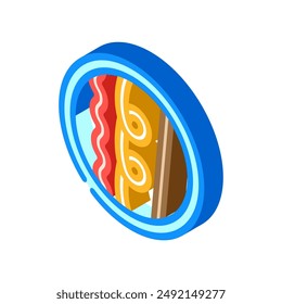 for all hair types product label caution isometric icon vector. for all hair types product label caution sign. isolated symbol illustration