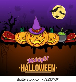 All Hallows Night holiday design. Vector illustration.