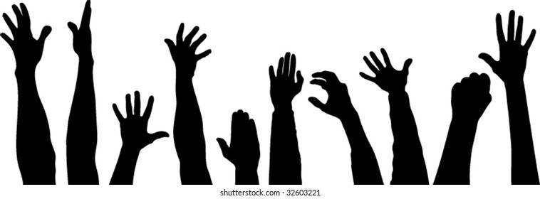 All Hands Stock Vector (Royalty Free) 32603221 | Shutterstock