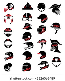 all helmet in vector art style