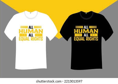Shirt Design für alle gleichen Rechte