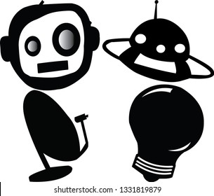 all icon vector illustration black