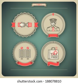 All icons in relation to summer vacation time