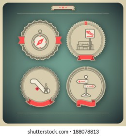 All icons in relation to summer vacation time