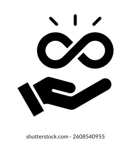 All Inclusive Icon Element for Design
