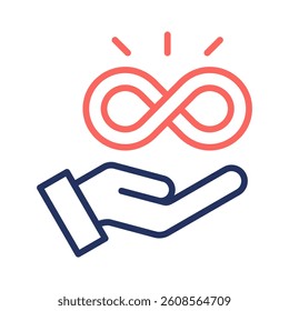 All Inclusive Icon Element for Design