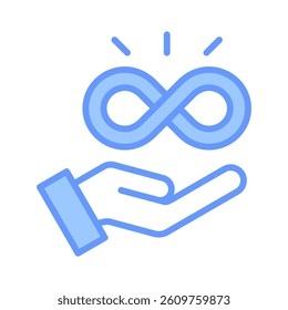 All Inclusive Icon Element for Design