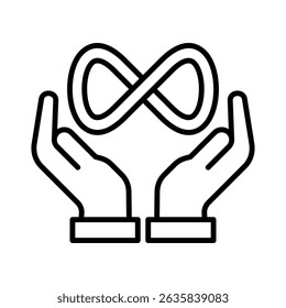 All Inclusive Icon Element For Design