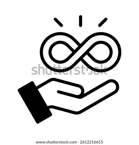 All Inclusive Icon Element for Design