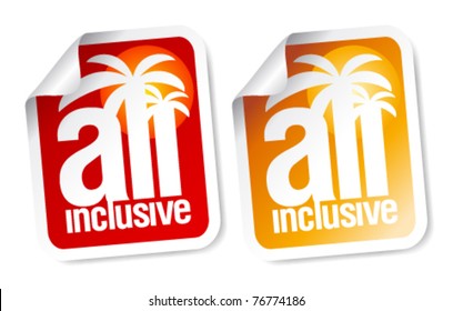 All Inclusive Labels Set.