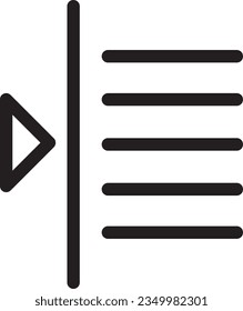 All Indent Editor Outline Icon