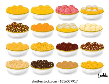 All Indian Sweets or Mithai Like Boondi,Meva,Dryfruit,Coconut,Ragi,Atta Laddu