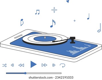 All Internet Illustration with flat design