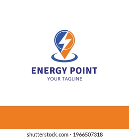 All kind of enrgy company location mark logo