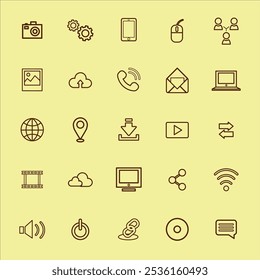 All kind of Time, date and address concept editable stroke outline icons set isolated on clean background flat vector illustration collection.
