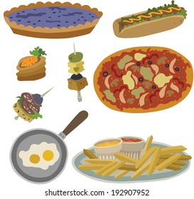 All kinds of food vector 